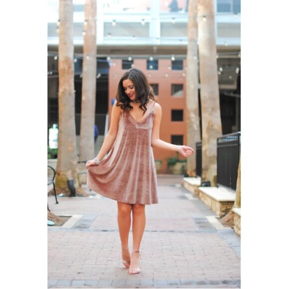 💕NORDSTROM TEN SIXTY SHERMAN💕 Velvet Camisole Dress Small S - Picture 6 of 16